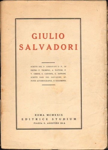 Giulio salvadori ed - di,