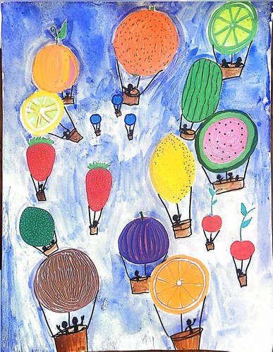Fruit balloons contemporary - fruit,