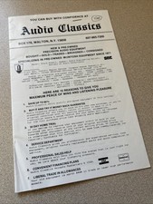 AUDIO CLASSICS 1986 VINTAGE