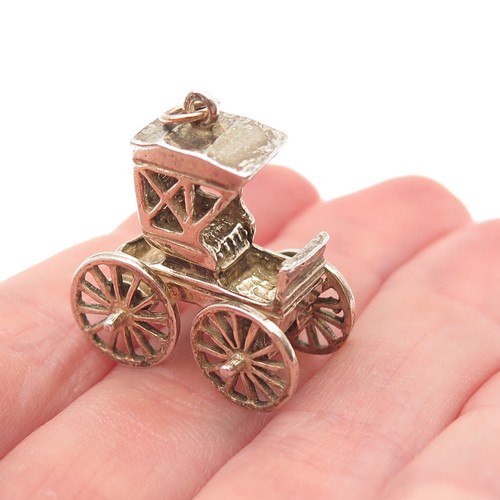 Ciondolo carrozza vintage - ciondolo, 3d