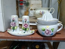 Sale e pepe + Spremiagrumi porcellana Real Capodimonte, antico