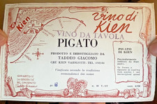 VECCHIA ETICHETTA VINO PIGATO