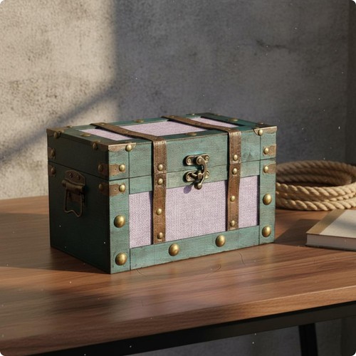 Baule del tesoro legno - in,