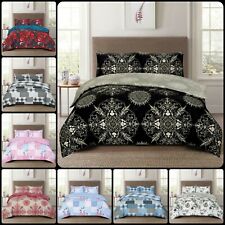 Nuovo set completo di biancheria da letto 4 pz con federe di lusso e lenzuolo aderente in tutte le dimensioni