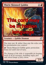 MTG 4x THICK-SKINNED GOBLIN