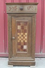 COMODINO VECCHIO INTARSIATO