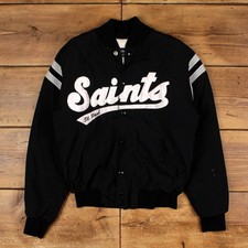 Giacca vintage Butwin Varsity M anni 90 bomber saints made in USA nera