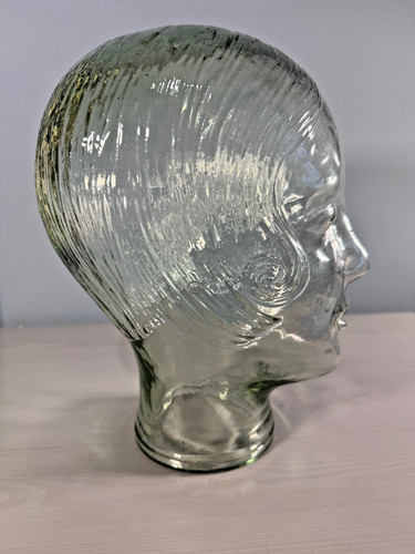 Vintage glass mannequin head - vintage,