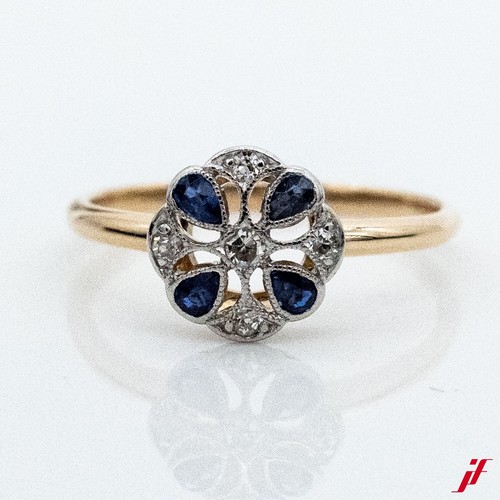 Anello antico 585 14k oro - anello,