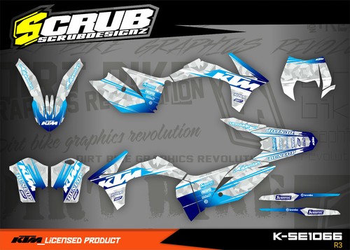 Adesivo ktm exc decoro 125 - exc, 200