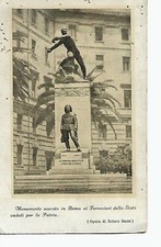 Monumento ferrovieri caduti per la patria-Arturo Dazzi-Cartolina