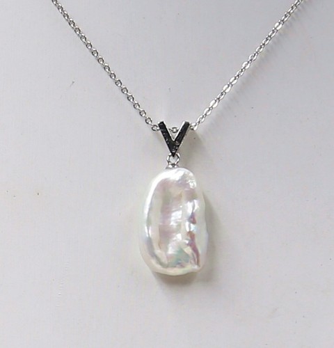 Collana perle bianche - collana, di