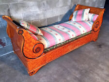 Antico ed Elegante Divano/Chaise-Longue Biedermeier - Restaurato (in corso)