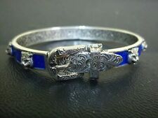 Bracciale Gucci Garden argento e smalto blu misura 18 / Gucci Garden bracelet