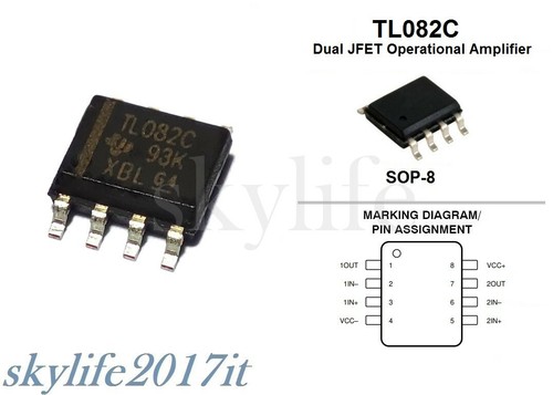 Tl082c smd sop8 jfet - pz,