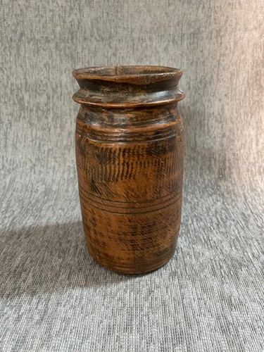 Vaso legno etnico vintage - vaso,