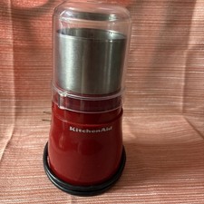 Kitchenaid Macinacaffè Rosso Macinacaffè Lama con Piano Trasparente Estraibile BCG100ER1