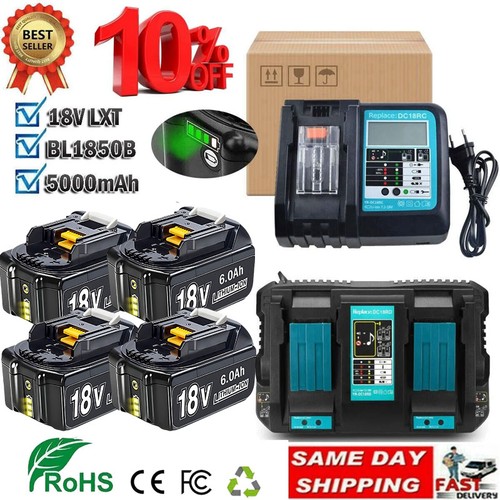 Batteria 18v 6ah - 4x, makita