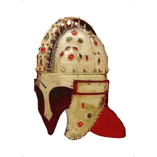 Elmo romano ottone con - elmo, e