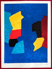Serge Poliakoff Litografia MOMA COA firmata op numerata a matita Piet Mondrian