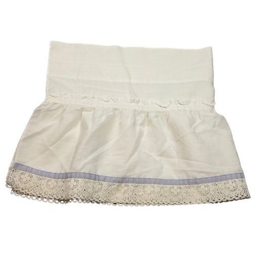 Valance vintage bianco pizzo