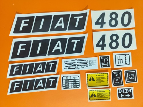 Adesivi decalcomanie fiat 480 - adesivi,
