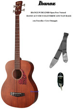 IBANEZ PCBE12 MH OPN Open Pore Natural basso acustico elettrificato + Tracolla