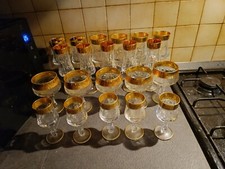 Set bicchieri cristallo antico