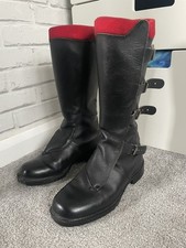 Stivali moto pelle vintage