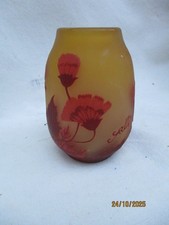 Vase signé GALLE TIP Décor
