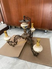 LAMPADARIO ANTICO METALLO