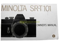 Minolta SRT 101 Instruction Manual. English.
