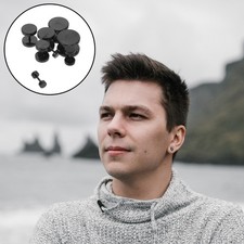 8 paia di orecchini finti per