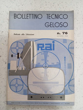 BOLLETTINO TECNICO GELOSO n
