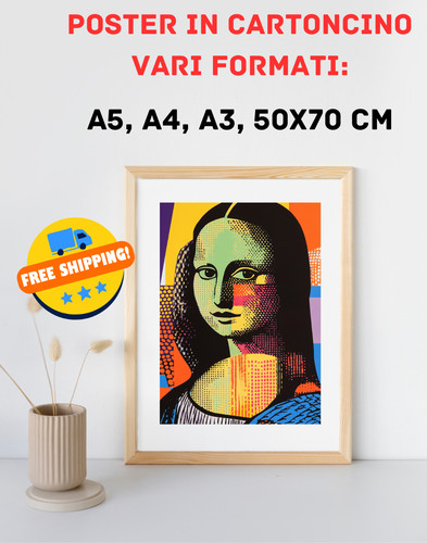 Stampa pop art gioconda - art,