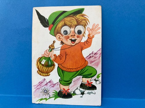 Cartolina bambino alpino - cartolina,