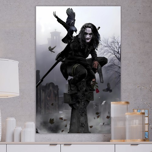 Quadro tela the crow - quadro, il