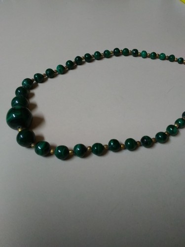 Collana perle malachite - perle,