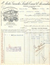 1949 ALESSANDRIA Fabbrica dell'olio MORTEO E GIANOLIO in CANTALUPO *Fattura
