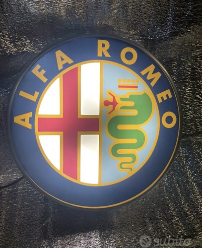 Insegna luminosa alfa romeo - insegna,