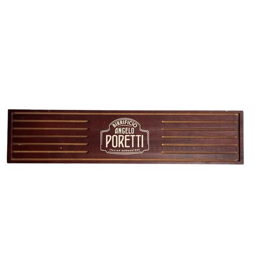 Poretti beer wooden drip - wooden, tray