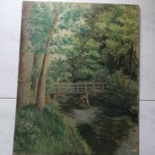 Antico dipinto olio su Tavola