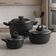 Set Pentole 6pz Pietra