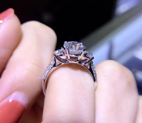 Anello fidanzamento tre - anello, di