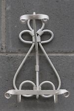 Appendiabiti Attaccapanni da Parete in Ferro Battuto bianco stile Shabby Chic