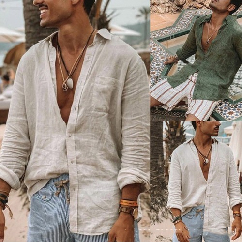 Camicia uomo cotone - , manica