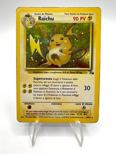 Carta pokemon raichu 62 - carta,