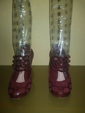 John Galliano scarpe camoscio bordeaux