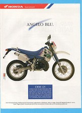MOTOSPRINT991-PUBBLICITA'/ADVERTISING-1991- HONDA CRM 125 (BLU)