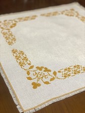 Centrotavola Punto Croce Fatto A Mano Misto Lino